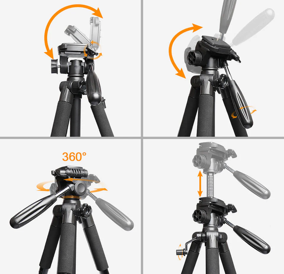 HUEPAR TPD14 - 1.43m/4.7Ft Adjustable Laser Level Tripod - Image 3